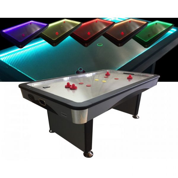 Charlsten Airhockey Tisch mit Multi LED Effekten 7ft