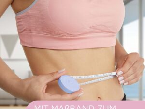 Hochwertiger Klington Hula Hoop Reifen 1,2kg, Ø 1m , inkl. Tasche & Maßband blau