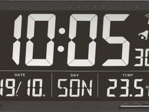 Funk-Digitaluhr Funkuhr Ku.schwarz 1,5 V dig.TFA