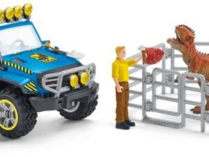 Schleich Geländewagen mit Dino-Außenposten