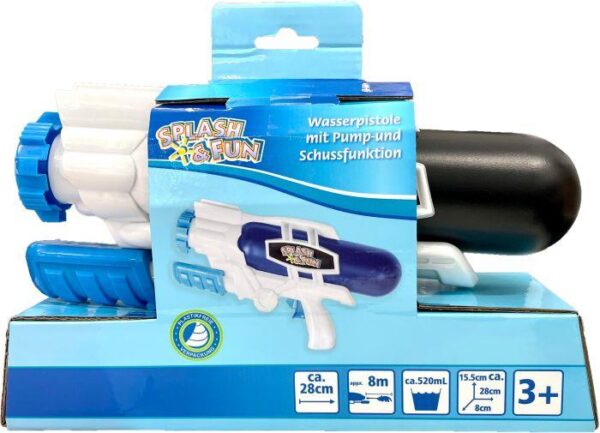 SF Wasserpistole m. Pump-u.Schussf. 28cm