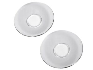 Kerzenmanschette Glas glatt für ø2,5cm Kerzen Ø6,5cm 2 Stück 2 Stück