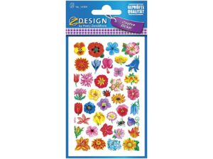 AVERY ZWECKFORM CREFlowerStickerBlütenPap.3Bg