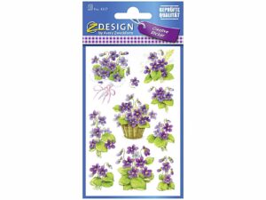 AVERY ZWECKFORM Flower Sticker Veilchen 4317