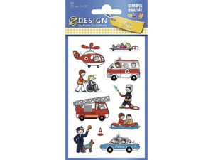 AVERY ZWECKFORM KID Sticker Feuerwehr/Polizei