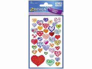 AVERY ZWECKFORM CRE Sticker Papier Herzen55811