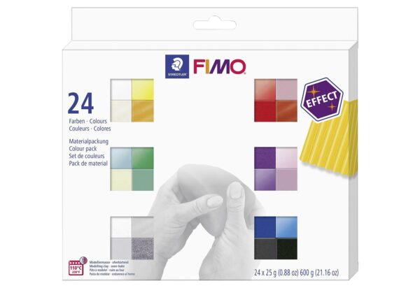 STAEDTLER Fimo Effektfarben sort. 24St 24er Karton