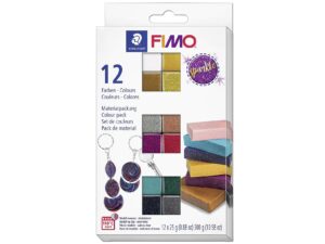 STAEDTLER Modelliermasse 'Fimo Effect' Sparkle 12er Kartonetui